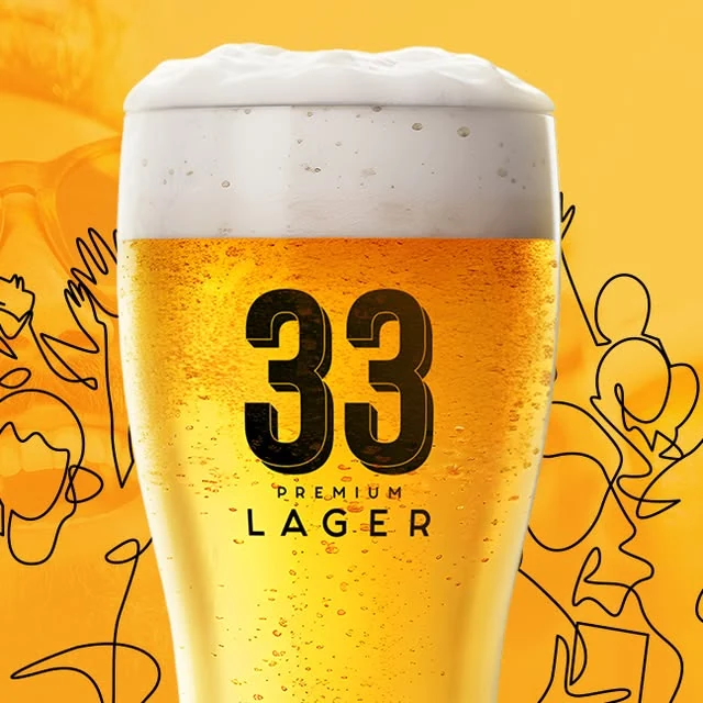 33 Premium Lager by 33 Brewery
