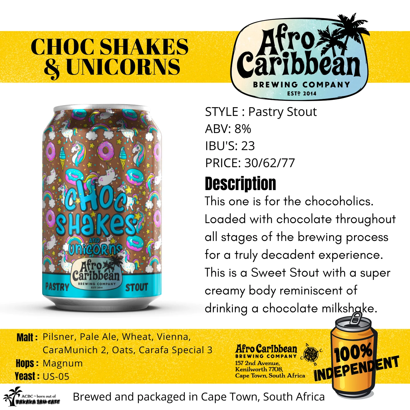 ChocShakes & Unicorns by Afro Caribbean Brewing Company