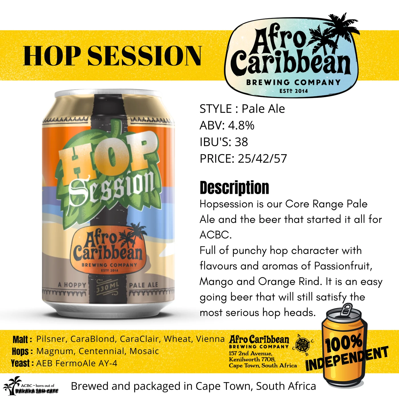 Hopsession by Afro Caribbean Brewing Company